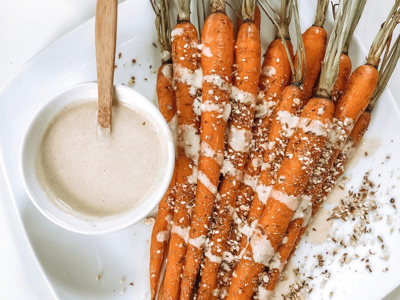 Roasted Carrots with Dukkah