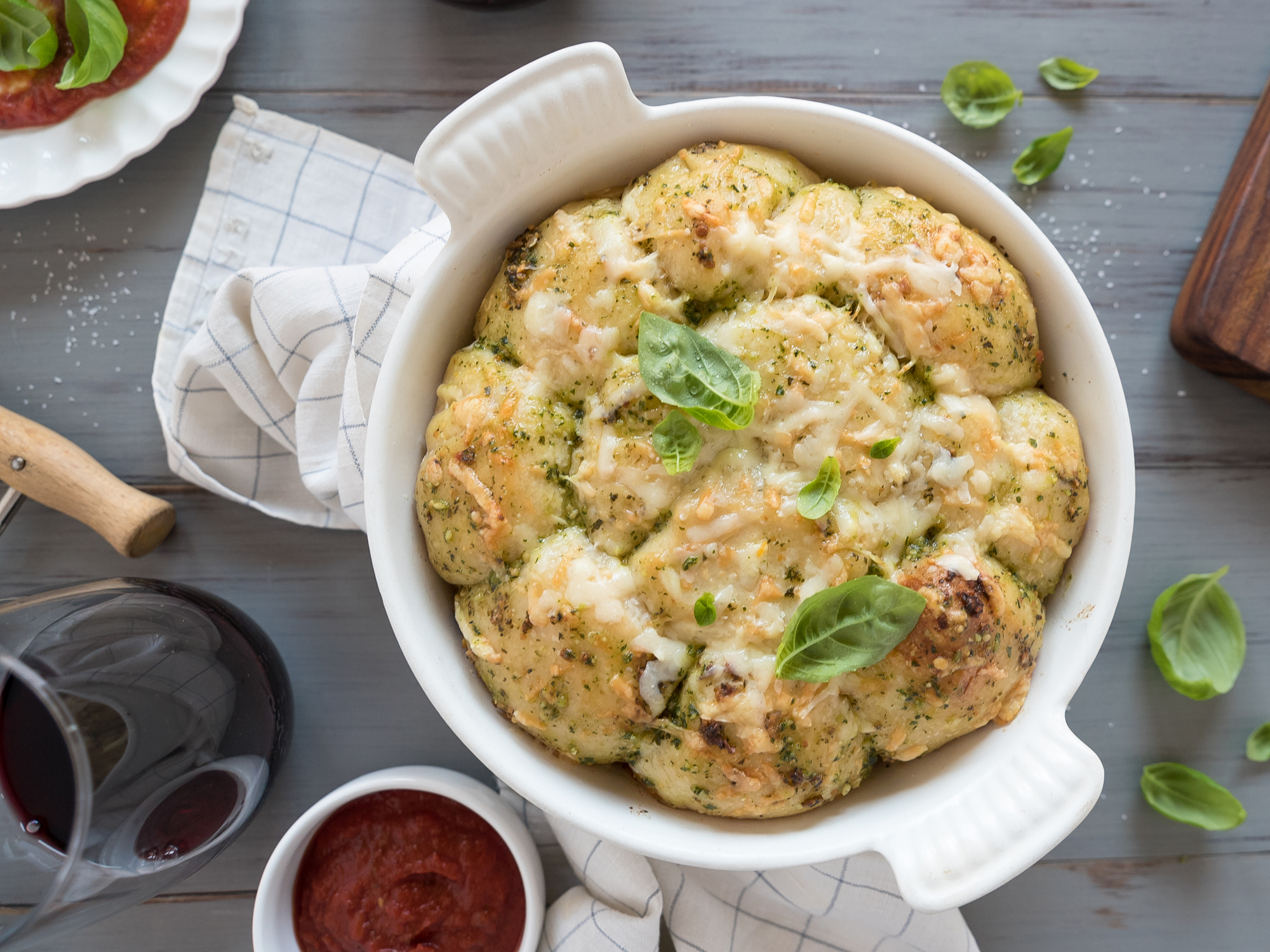 Pesto Pull-Apart Bread - Wedge Community Co-ops