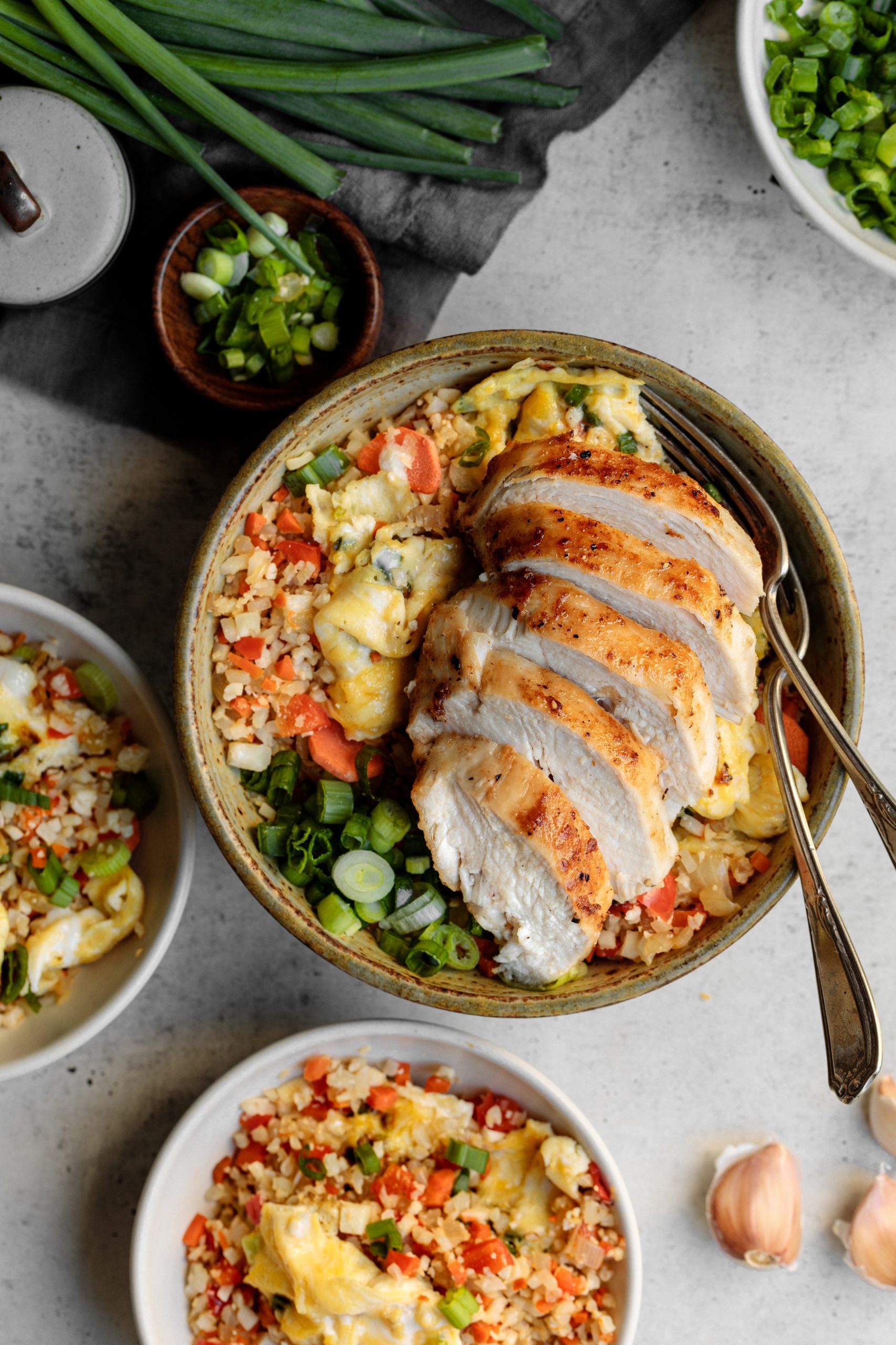 Cauliflower Fried Rice with Seared Chicken Breast - Wedge Community Co-ops