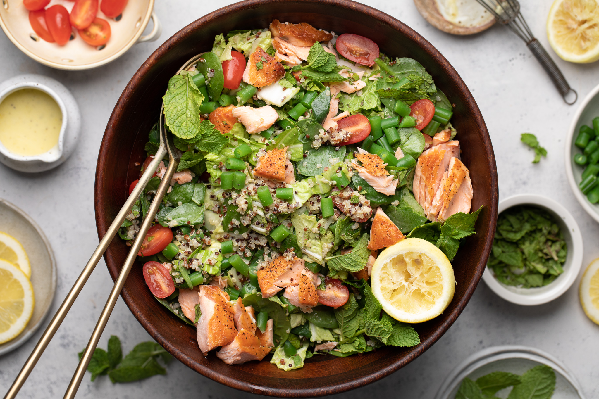 Salmon and Mint Quinoa Salad - Wedge Community Co-ops