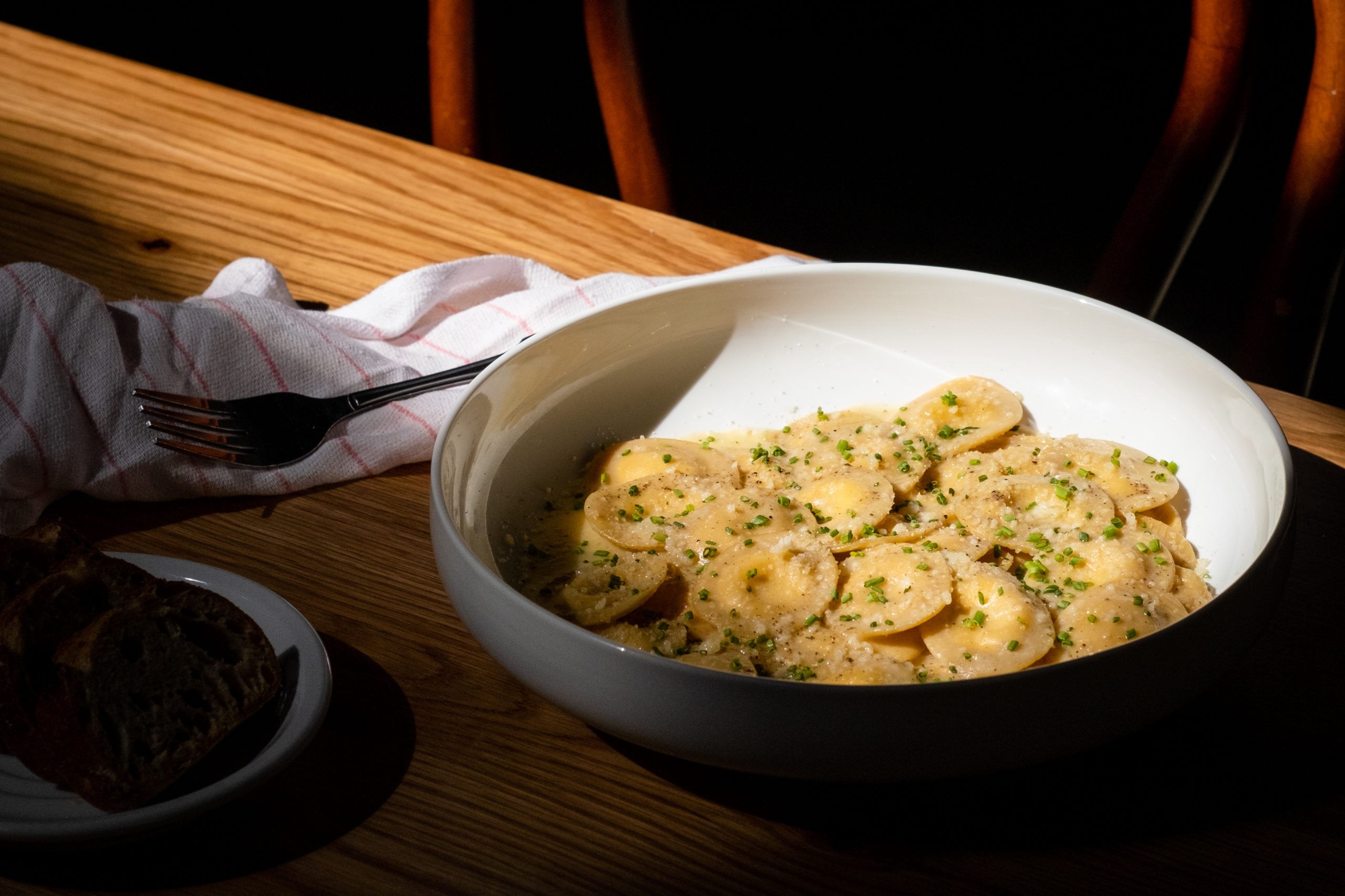 Ricotta & Parmesan Ravioli with Simple Butter Sauce - Wedge Community Co-ops