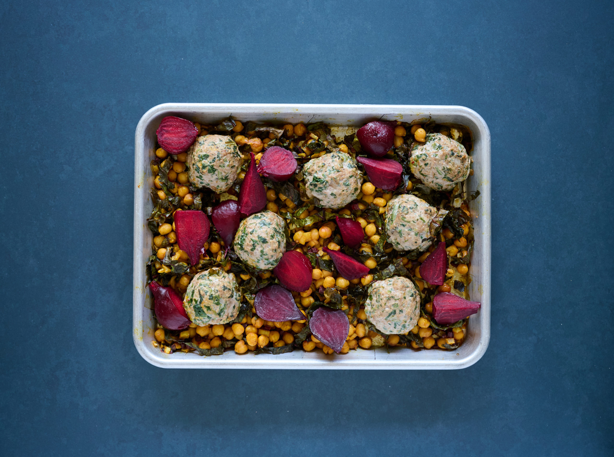 Berbere Spiced Meatballs with Chickpeas and Greens - Wedge Community Co-ops